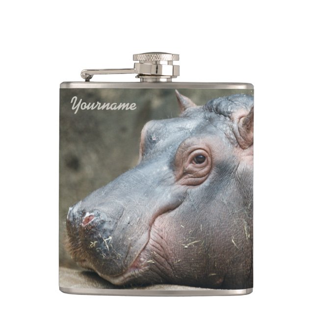 Cantil Frasco personalizado de Hippopotamus (Frente)