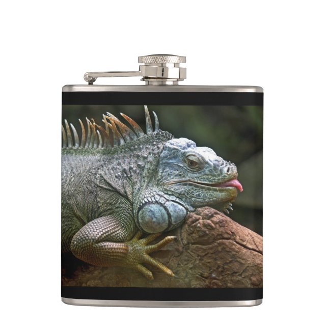 Cantil Frasco personalizado de Iguana (Frente)