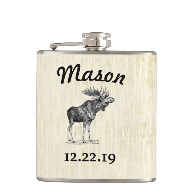 Cantil Frasco Personalizado de Mose Vintage (Frente)