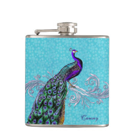 Cantil Frasco Personalizado de Peacock Elegante