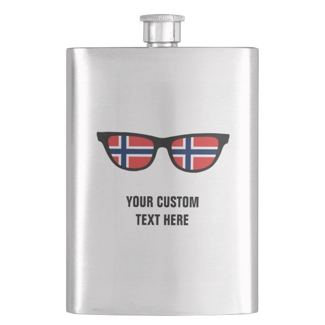 Cantil Frasco personalizado de Shades Norueguês (Frente)