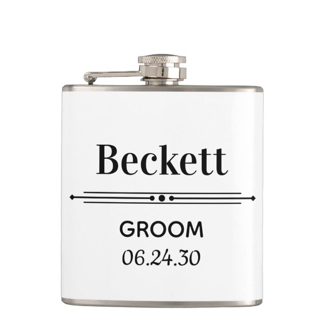 Cantil Frasco Personalizado do Groom (Frente)