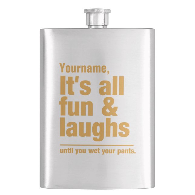 Cantil Frasco personalizado FUN & LAUGHS (Frente)