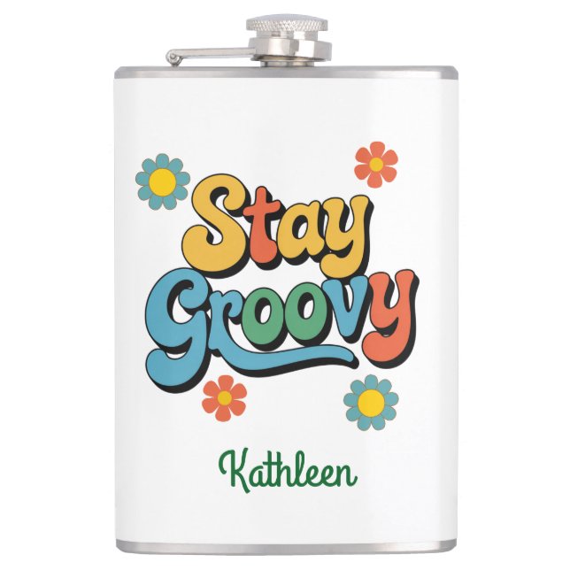 Cantil Frasco Personalizado Retro-Vinil Envolvido (Frente)