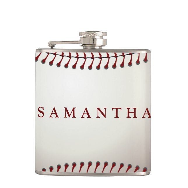 Cantil Frasco Personalizado Tema de Beisebol (Frente)