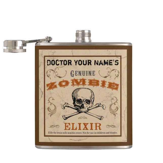 Cantil Frasco Personalizável do Zombie Elixir (Aberto)