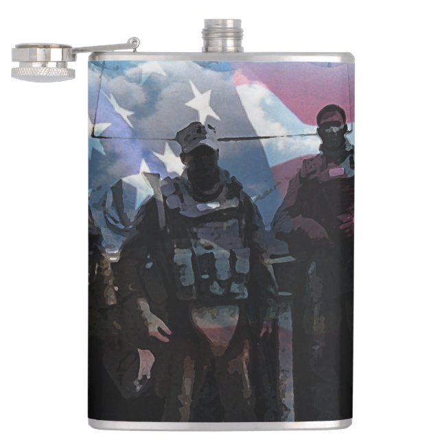Cantil Frasco Temático de Combate Militar (Aberto)