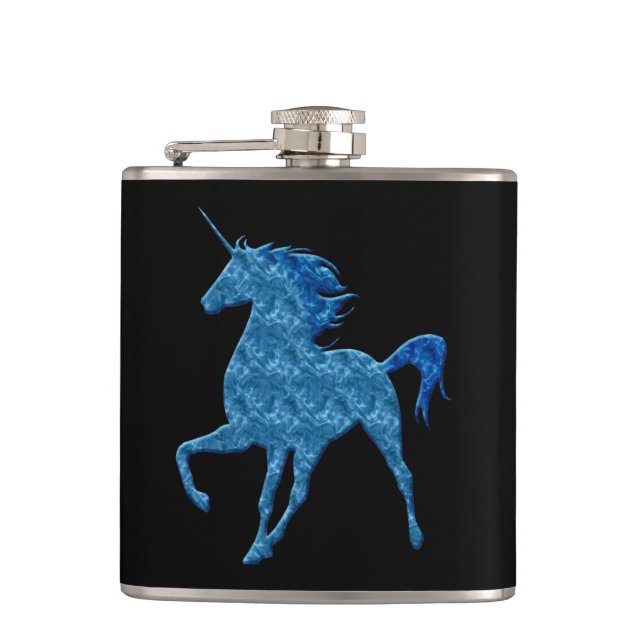Cantil Frasco Unicorn de Fogo Azul (Frente)