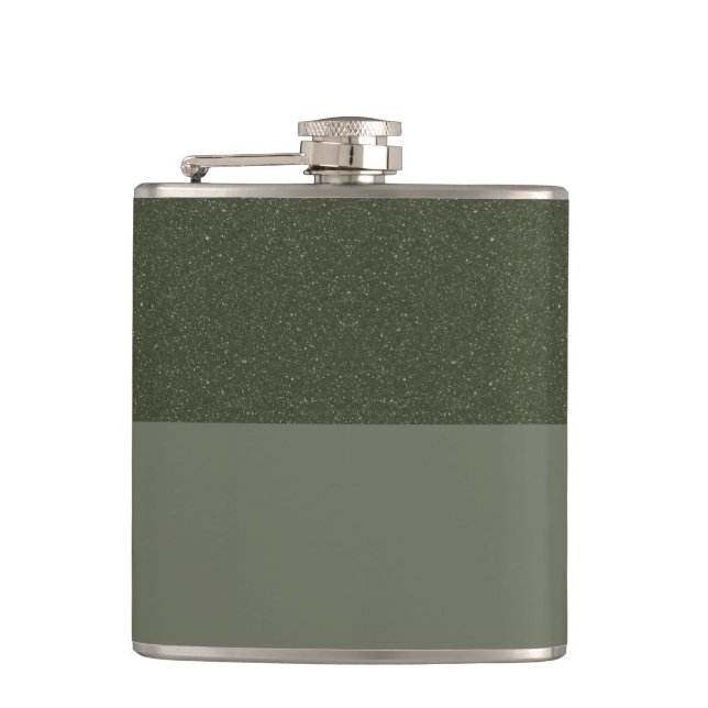 Cantil Frasco Verde de Moss Texturizado com Design de Div (Frente)
