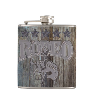 Cantil Frascos de Bebidas Rusticas de Madeira Rodeio Cowb