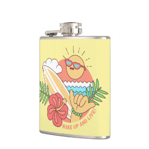 Cantil Frascos de nomes personalizados de Surfer de Verão