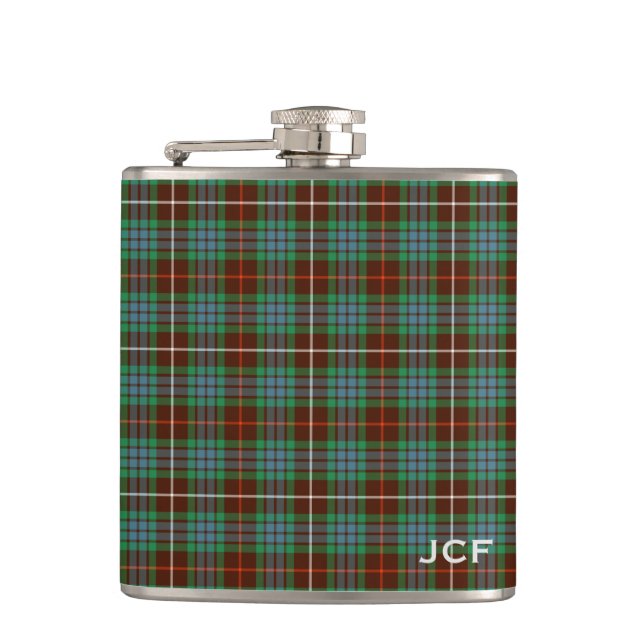 Cantil Fraser Clan Hunting Tartan Monograma (Frente)