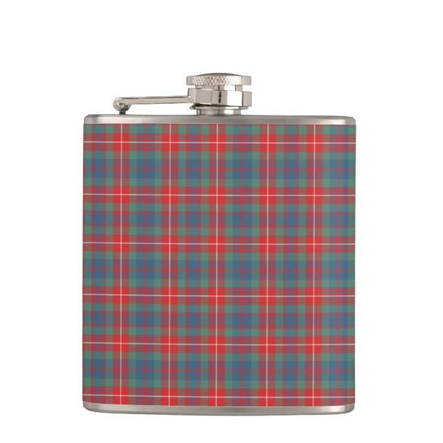 Cantil Fraser de Lovat Blue e Coral Antigo Tartan (Frente)