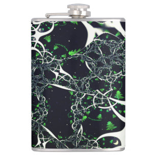 Cantil Fratural branco imperfeito no espaço negro, trico