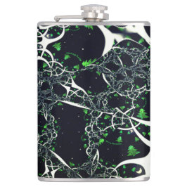 Cantil Fratural branco imperfeito no espaço negro, tricot