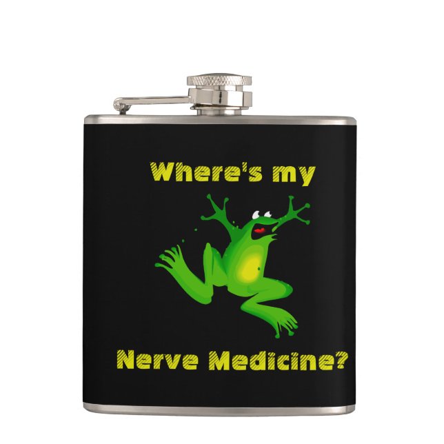 Cantil Froggy Nerve Medicine Flask (Frente)
