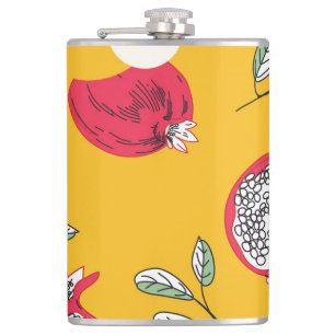 Cantil Fruta De Garnet: Padrão De Vintagem Desenhado À Mã