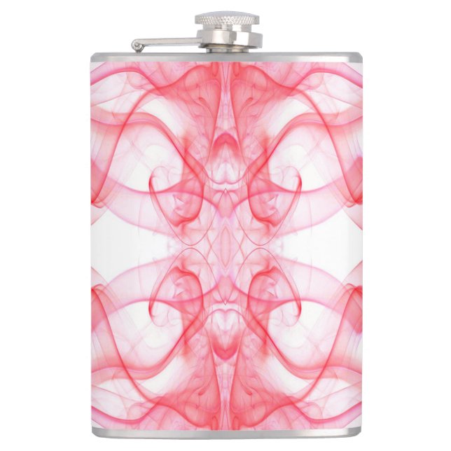 Cantil Fumaça Vermelha Simétrica Minimalista Abstrata (Frente)