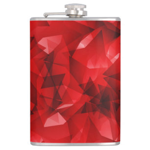 Cantil Fundo Geométrico Abstrato Vermelho-51083