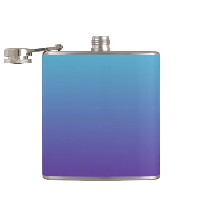 Cantil Fundo Gradiente Simples Roxo Turquesa Azul (Aberto)