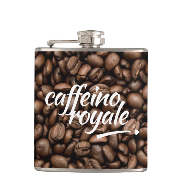 Cantil Funny Witty Pun Caffeino Royale (Frente)