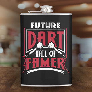 Cantil Futuro Dart Hall do Famer Vinyl Wrapped Flask 8 oz