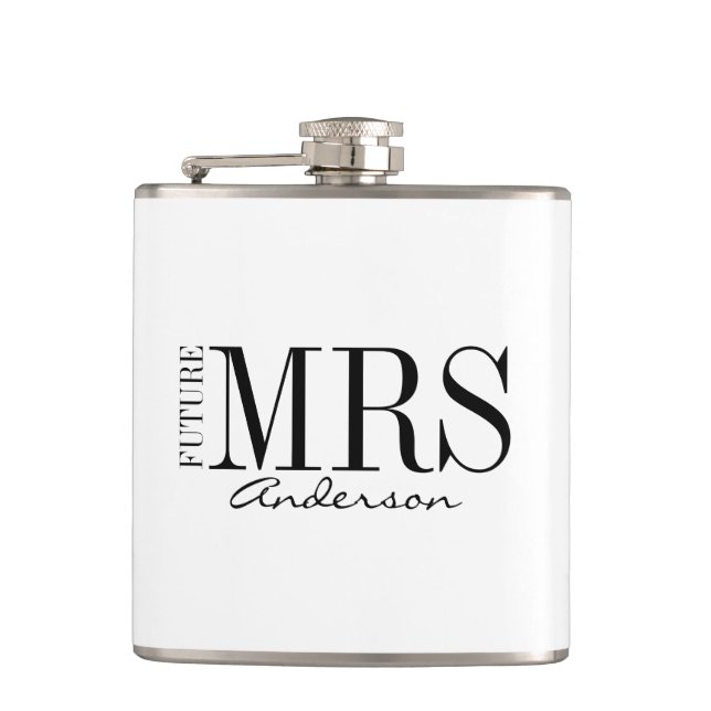 Cantil Futuro Flask do Partido Bridal da Sra. Bride (Frente)