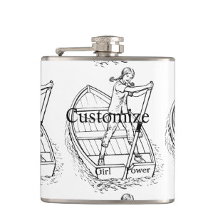 Cantil Garota com Escultor de Energia do Barco Thunder_Co