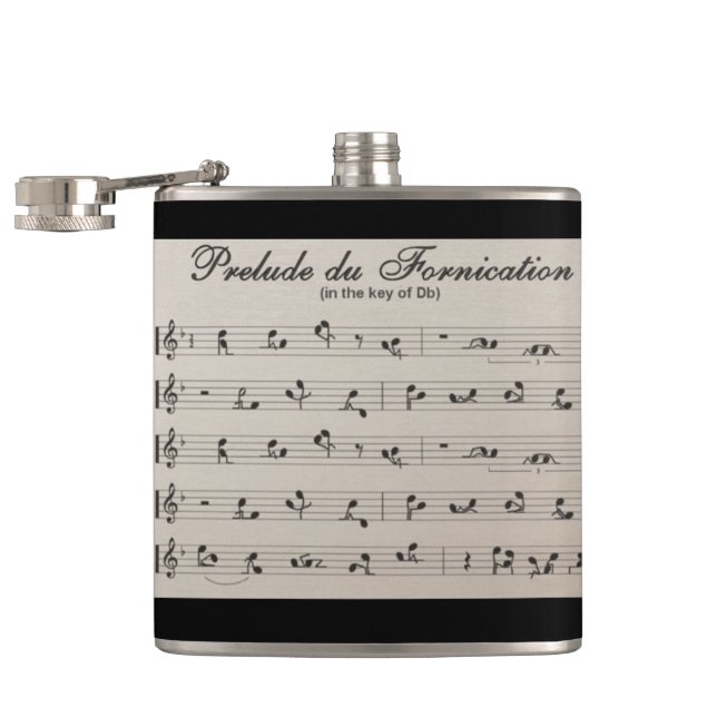 Cantil Garrafa abstrata envolvida no vinil (Aberto)