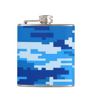 Cantil Garrafa anca do desenhista - 8 azuis marinhos Camo