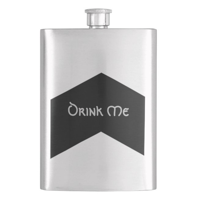 Cantil Garrafa Black Arrow Drink Me (Frente)