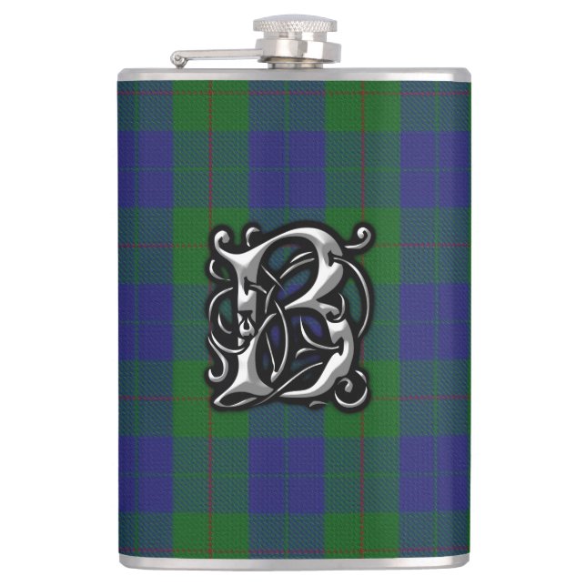 Cantil Garrafa Clan Barclay Tartan Old Escócia (Frente)