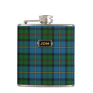 Cantil Garrafa clássica da xadrez de Tartan de Monograme