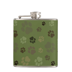 Cantil Garrafa da camuflagem de Pawprint