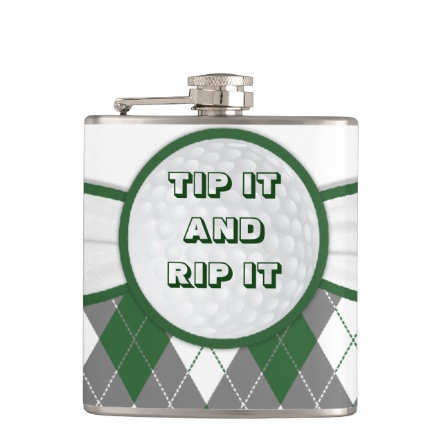 Cantil Garrafa da xadrez de Argyle (Frente)