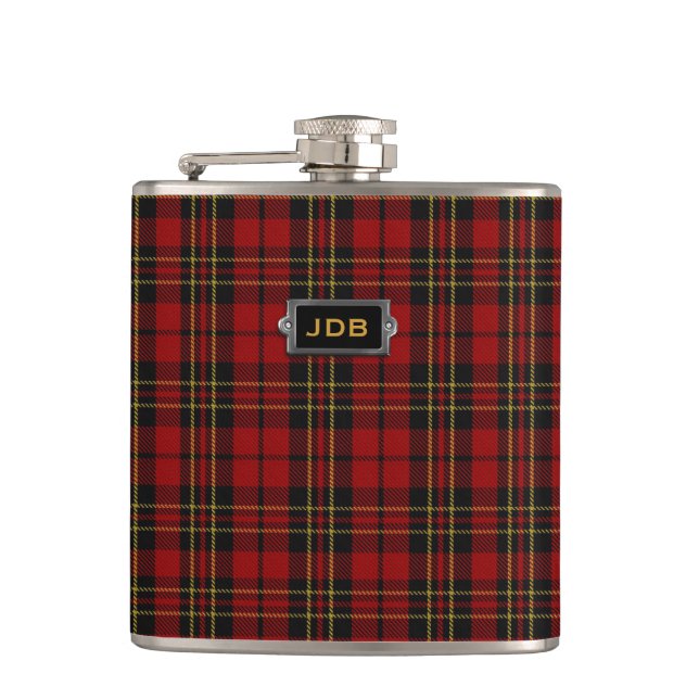Cantil Garrafa da xadrez de Tartan de Brodie do clã de (Frente)