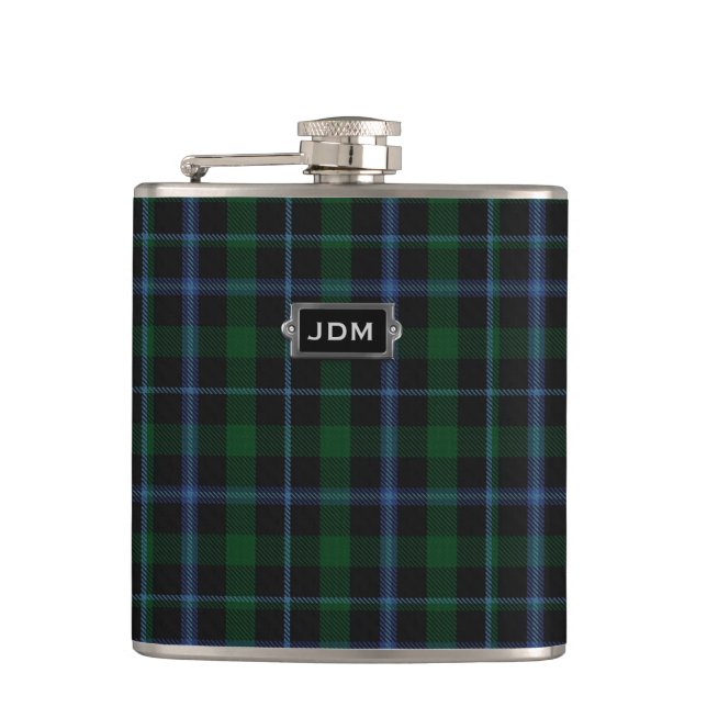 Cantil Garrafa da xadrez de Tartan de Murray do clã de (Frente)