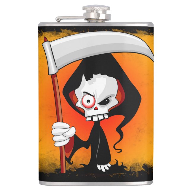 Cantil Garrafa de Água de Cartoon do Grim Reaper (Frente)
