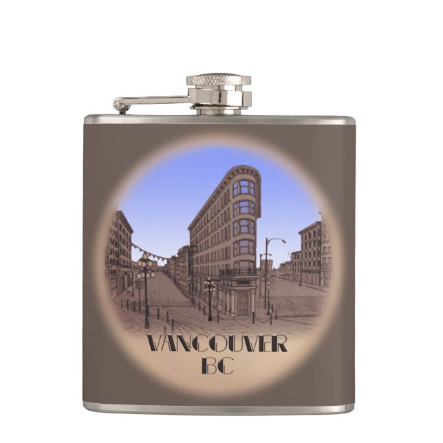 Cantil Garrafa de Lembrança de Vancouver Presentes de Gas (Frente)