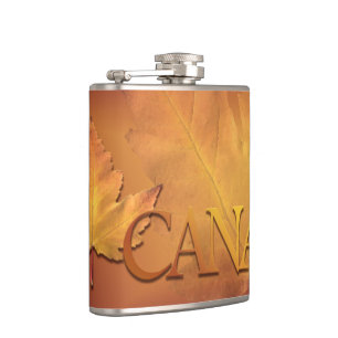 Cantil Garrafa de Lembrança do Canadá Bandeira do Canadá 