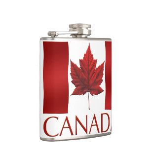 Cantil Garrafa de lembrança do Canadá Bandeira do Canadá