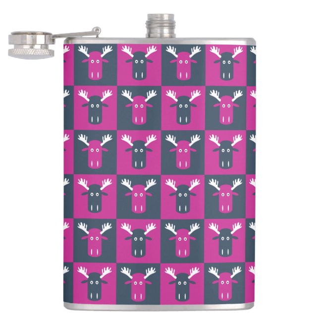 Cantil Garrafa de Moose Head Pop Art (Aberto)