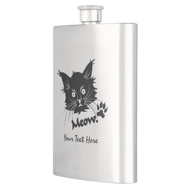 Cantil Garrafa do costume do gato preto (Esquerda)