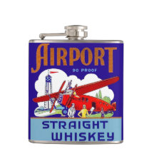 Garrafa do piloto do avião da etiqueta do uísque