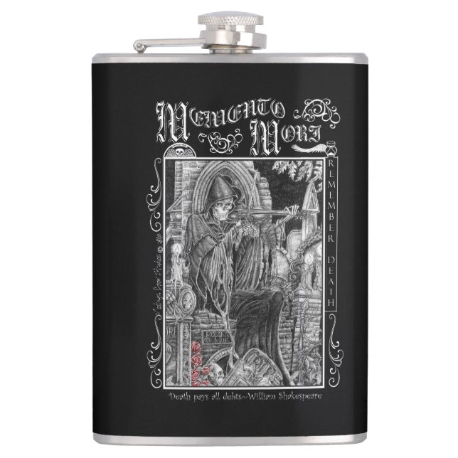 Cantil Garrafa do uísque de Mori da lembrança (Frente)