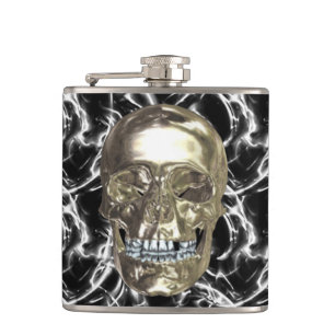 Cantil Garrafa elétrica do crânio do cromo