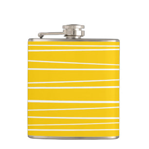 Cantil Garrafa espanhola do amarelo da listra