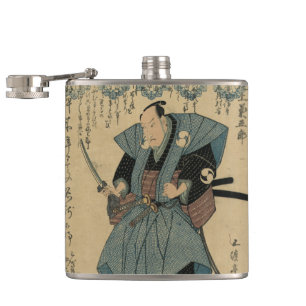 Cantil Garrafa japonesa da arte do vintage do samurai