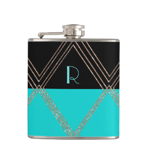 Cantil Garrafa Personalizada com Monograma em Estilo Art