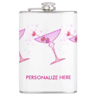 CANTIL GARRAFA PERSONALIZADA - MARTINI COR-DE-ROSA